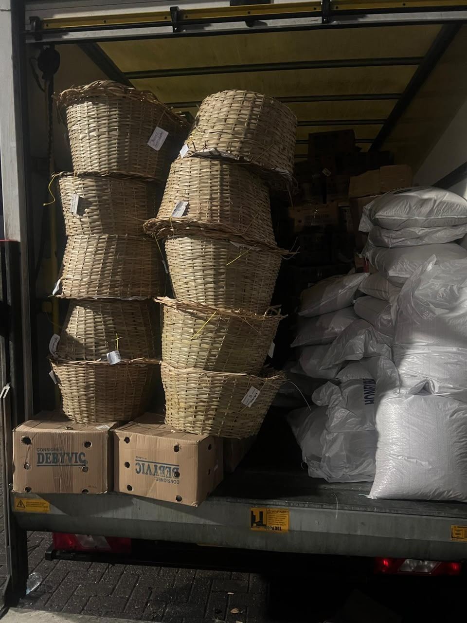 Large 65-inch AV display screen delivered to a trade unit